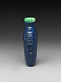 Snuff Bottle, Lapis lazuli with jadeite stopper, China