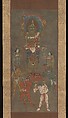 Ōtsu-e of Shōmen Kongōyasha (Vajrayaksha), Hanging scroll; ink, color, and gold on paper, Japan