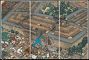 Crying Landscape, Yang Jiechang (Chinese, born 1956), Set of five triptychs; ink and color on paper, China