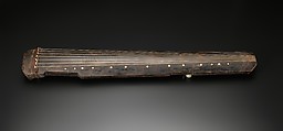 Qin, Prince Lu (Chinese, 1628–1644), Wood, lacquer, jade, silk strings, China