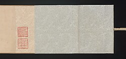 Twin Pines, Level Distance, Zhao Mengfu (Chinese, 1254–1322), Handscroll; ink on paper, China