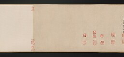 Twin Pines, Level Distance, Zhao Mengfu (Chinese, 1254–1322), Handscroll; ink on paper, China