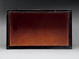 Box decorated with flowers and clouds, Lacquer inlaid with mother-of-pearl, tortoiseshell, and brass wire, Korea