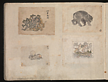 Miniature Drawings for Craftspeople, Katsushika Hokusai (Japanese, Tokyo (Edo) 1760–1849 Tokyo (Edo)), Two albums pasted with 548 drawings; ink and color on paper, Japan