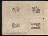 Miniature Drawings for Craftspeople, Katsushika Hokusai (Japanese, Tokyo (Edo) 1760–1849 Tokyo (Edo)), Two albums pasted with 548 drawings; ink and color on paper, Japan