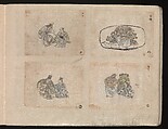 Miniature Drawings for Craftspeople, Katsushika Hokusai (Japanese, Tokyo (Edo) 1760–1849 Tokyo (Edo)), Two albums pasted with 548 drawings; ink and color on paper, Japan