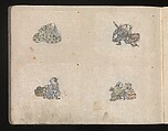 Miniature Drawings for Craftspeople, Katsushika Hokusai (Japanese, Tokyo (Edo) 1760–1849 Tokyo (Edo)), Two albums pasted with 548 drawings; ink and color on paper, Japan