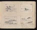 Miniature Drawings for Craftspeople, Katsushika Hokusai (Japanese, Tokyo (Edo) 1760–1849 Tokyo (Edo)), Two albums pasted with 548 drawings; ink and color on paper, Japan