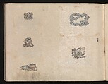 Miniature Drawings for Craftspeople, Katsushika Hokusai (Japanese, Tokyo (Edo) 1760–1849 Tokyo (Edo)), Two albums pasted with 548 drawings; ink and color on paper, Japan