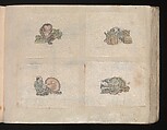 Miniature Drawings for Craftspeople, Katsushika Hokusai (Japanese, Tokyo (Edo) 1760–1849 Tokyo (Edo)), Two albums pasted with 548 drawings; ink and color on paper, Japan