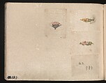 Miniature Drawings for Craftspeople, Katsushika Hokusai (Japanese, Tokyo (Edo) 1760–1849 Tokyo (Edo)), Two albums pasted with 548 drawings; ink and color on paper, Japan