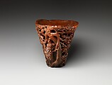 Cup depicting Three Laughers of Tiger Ravine, Rhinoceros horn, China