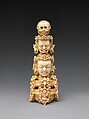 Finial for a Buddhist staff (khatvanga), Ivory, China