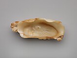 Brush washer in the shape of lotus leaf with chi dragons, Jade (nephrite), China