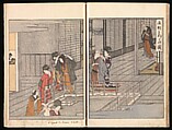 Yoshiwara Picture Book of New Year’s Festivities (Seirō ehon nenjū gyōji) 青楼繪本年中行事, Kitagawa Utamaro 喜多川歌麿 (Japanese, ca. 1754–1806), Set of two woodblock printed books; ink and color on paper, Japan
