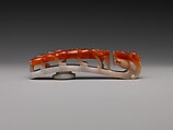 Belt hook with dragons, Jade (jadeite), China