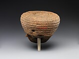Head of a Clay Figure (Dogū), Earthenware with incised decoration (Katsusaka type), Japan