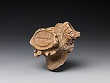 Head of a Figure (Dogū), Earthenware with incised and cord-marked designs, Japan
