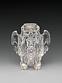 Vessel in the shape of a bird with archaic designs, Rock crystal, China