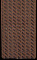 Obi with Geometric Patterns, Uncut velvet, twill-weave silk, Japan