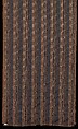 Obi with Geometric Patterns, Uncut velvet, twill-weave silk, Japan
