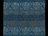 Obi with Floral Roundels and Dragons, Plain compound twill, Japan