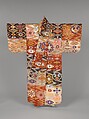 Noh Robe (Atsuita) with Cloud-Shaped Gongs and “Chinese Flowers”, Twill weave silk brocade, Japan