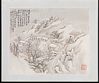 Ten Sites Associated with Ruan Yuan, Wang Jun (Chinese, 1816–after 1883), Album of ten paintings; ink and color on paper, China