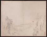 Scenery of the Yellow Mountains (Huangshan), Xuezhuang (Chinese, active ca. 1690–after 1718), Album of five leaves; ink and color on paper, China
