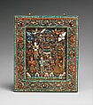 The Birth of the Buddha, Mosaic set in a gilt-silver framework with diamonds, rubies, emeralds, sapphires, garnets, quartz, pearls, amber, coral, lapis lazuli, turquoise, and semiprecious stones , Nepal