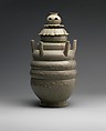 Funerary jar, Stoneware with incised and carved decoration under celadon glaze (Longquan ware), China
