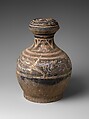 Covered Jar (Hu), Earthenware with painted decoration, China