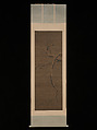 Plum in snow, Liu Shiru (Chinese, active 16th century), Hanging scroll; ink on silk, China