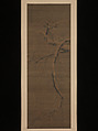 Plum in snow, Liu Shiru (Chinese, active 16th century), Hanging scroll; ink on silk, China