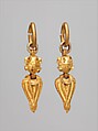 Earring (one of a pair), Gold, Korea