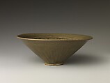Bowl with Two Boys among Foliage, Stoneware with mold-impressed decoration under celadon glaze (Yaozhou ware), China
