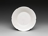 Dish with Scalloped Rim, Porcelain with ivory glaze (Ding ware), China