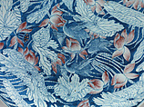 Plate with egrets in a lotus pond, Porcelain painted in underglaze cobalt blue and copper red (Jingdezhen ware), China