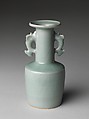 Vase with Dragonfish Handles, Porcelain with relief decoration under celadon glaze (Longquan ware), China