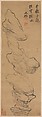 Cloud Rock, Ni Yuanlu (Chinese, 1593–1644), Hanging scroll; ink on silk, China