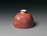 Water Coupe, Porcelain with peachbloom glazes (Jingdezhen ware), China