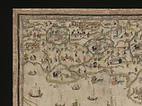 Forts Zeelandia and Provintia and the City of Tainan, Unidentified artist (Chinese, active 19th century), Wall hanging; ink and color on deerskin, China