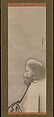 Portrait of Daruma, Unkoku Tōgan (Japanese, 1547–1618), Hanging scroll; ink on paper, Japan