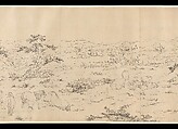 One Hundred Horses, Giuseppe Castiglione (Lang Shining 郎世寧) (Italian, Milan 1688–1766 Beijing), Handscroll; ink on paper, China