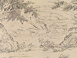 One Hundred Horses, Giuseppe Castiglione (Lang Shining 郎世寧) (Italian, Milan 1688–1766 Beijing), Handscroll; ink on paper, China