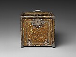Portable Cabinet with Drawers, Gold maki-e on black lacquer, inlaid with mother-of-pearl; silver mounts, Japan