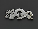 Plaque in the shape of a dragon, Jade (nephrite), China