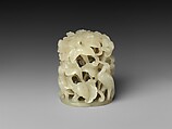 Headdress ornament, Jade (nephrite), China