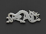 Plaque in the shape of a dragon, Jade (nephrite), China