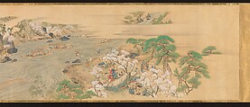 Scenes of the Four Seasons in Kyoto, Genki (Komai Ki) (Japanese, 1747–1797), Handscroll; ink and color on silk, Japan